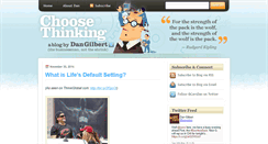 Desktop Screenshot of choosethinking.com